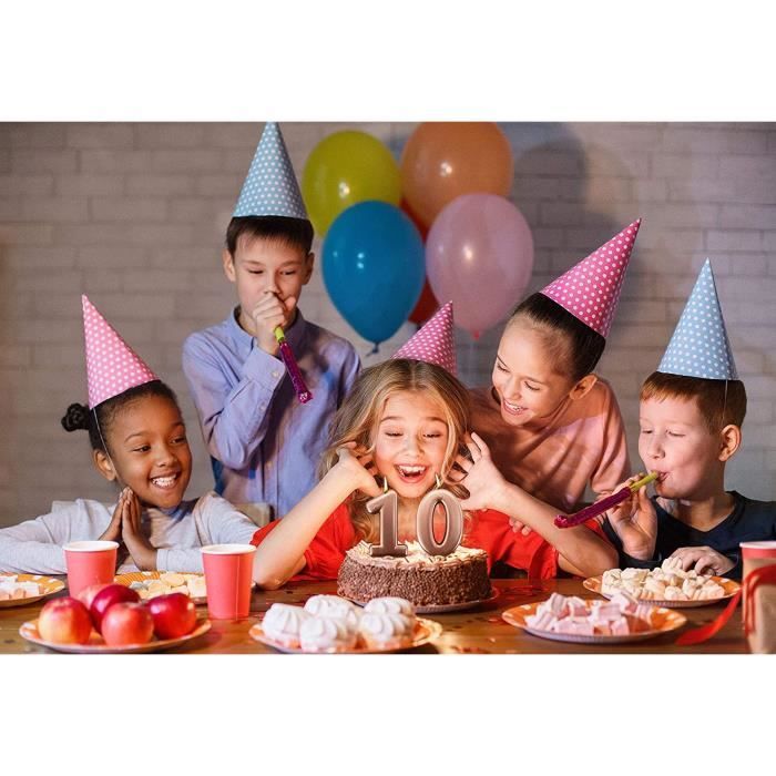 DONQL Bougies de gâteau d'anniversaire, Bougie anniversaire longue avec  supports, Bougies fine pour enfants et adultes pour gâteau d'anniversaire  décoratif, fête prénatale, fête de fille (24 pièces) : : Cuisine  et Maison