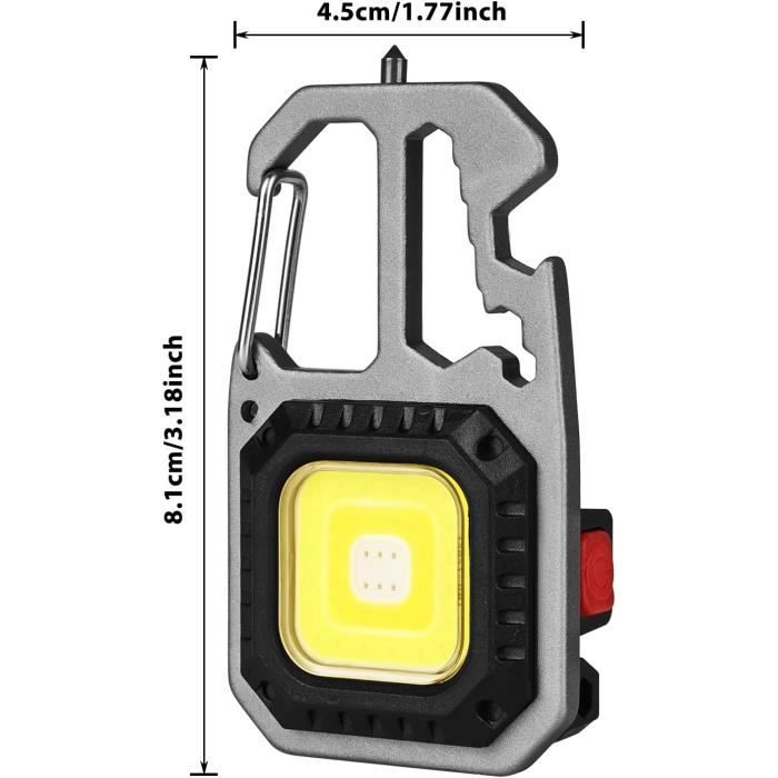 Mini Lampe De Travail, Lampe De Poche Led Portable, Sept Modes 800 Lumens  Rechargeables (Avec Trépied) Pour Le Camping, La Pê[o950] - Cdiscount  Bricolage