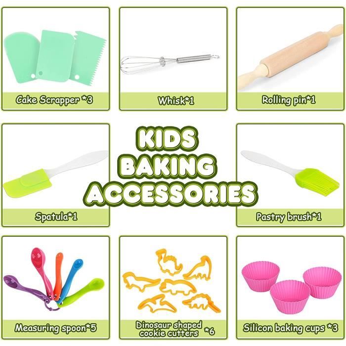 Tablier et toque Enfant avec un kit Pâtisserie Garçon ou Fille – Cuisiner  Sympa