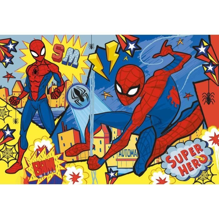 Puzzle 24 pièces Maxi Spiderman - Clementoni - Pour Enfant de 3 ans et plus  - Thème Dessins animés et BD - Cdiscount Jeux - Jouets