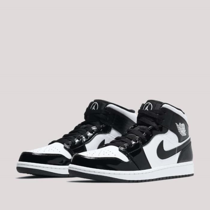 Basket Air Jordans 1 Mid Carbon Fiber All Star DD1649 001 Pour Hommes et Femmes Noir Blanc Cdiscount Chaussures
