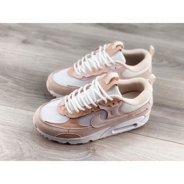 Baskets femme NIKE Max 90 blanc rose DM9922 104 Rose Cdiscount