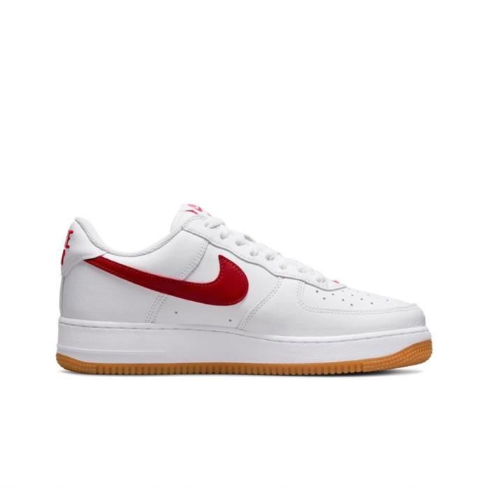 Af1 blanche et rouge best sale