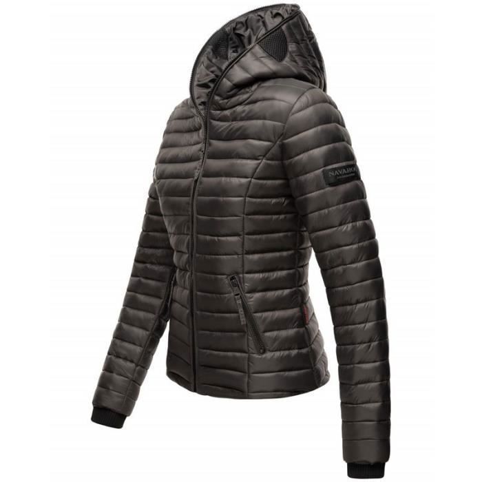 Doudoune en duvet femme Navahoo Kimuk Anthracite S Anthracite