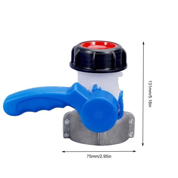 Robinet Cuve 1000L S60X6 Ibc Cuve Ibc Tuyau,Robinet Jardin Raccord Cuve 1000 Litres Avec