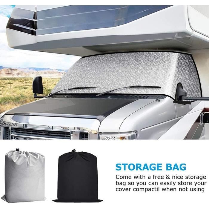 Housse De Pare-Brise VW T6 - Protection Imperméable 600D Contre Givre Et Soleil - Housse Universelle Pour Camping-car Et Fourgon