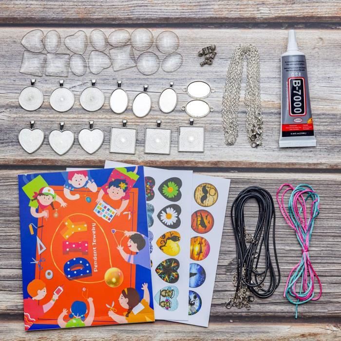 EFO SHM Cadeau Fille 6 à 12 Ans Kit Fabrication de Bijoux Pendentif Bracelet  Enfant Cadeau Créatifs Collier DIY Art Crafts pour Enfa - Cdiscount Jeux -  Jouets