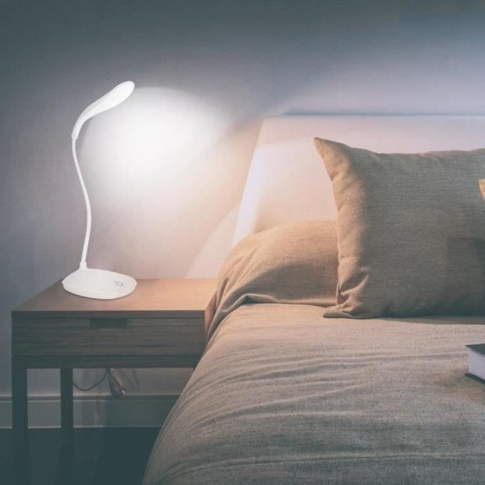 Lampe de lecture rechargeable pour livres, lumière LED pour lire au lit,  soin des yeux, luminosité réglable, 3 températures de couleur, autonomie de  plus de 20 heures, lampe de lecture USB pour lit