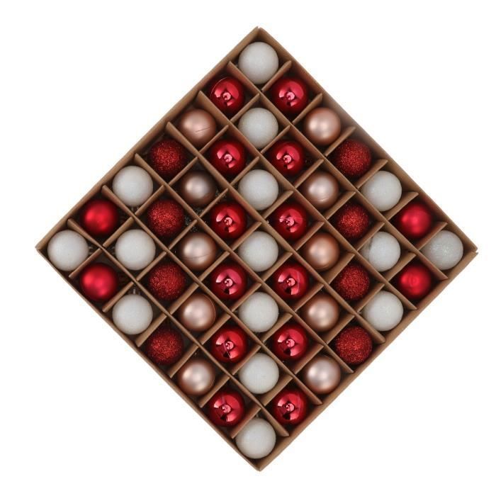200 Mini Boules De Noël Incassables 10mm | Lot Multicolore Rouge, Vert, Or, Blanc | Décoration Sapin Et Intérieur - 5