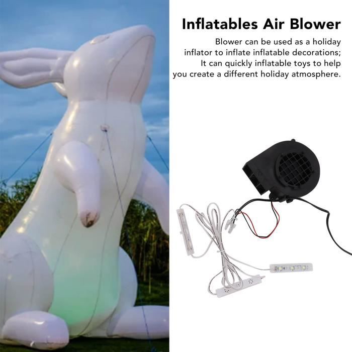 Ventilateur De Remplacement Pour Décorations Gonflables 12V - Souffleur D'air Avec Guirlande LED - Pour Noël, Halloween, Jardin