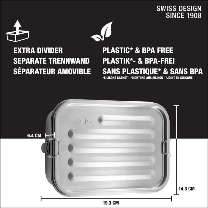 SIGG Gemstone Lunch box, boîte bento étanche en acier inoxydable