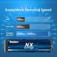 KingSpec - Disque SSD Interne - NX Series - 256 Go - M.2 2280 NVMe PCI Express Gen 3.0 x 4-3