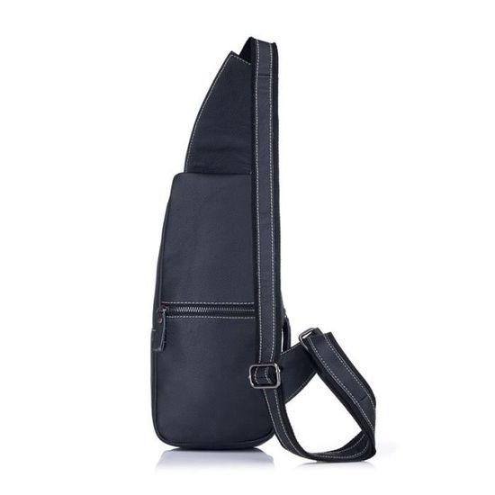 Caf/é Claire BULLCAPTAIN Sac R/étro en Bandouli/ère en Cuir v/éritable Sac port/é /épaule Vntage Daffaire Poche pour Voyage Randonn/ée Sport /école Sac de Poitrine Femme Homme Sling Bag