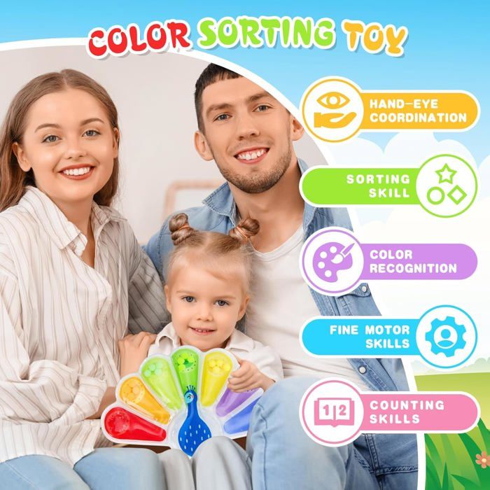 Bebe Jouets Sensoriels De Tri Des Couleurs | Activités D Jouet Sensoriel