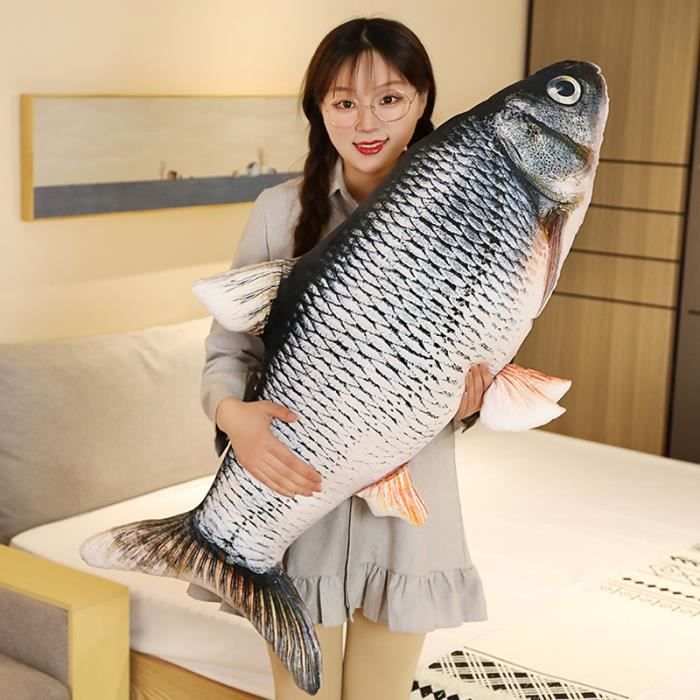 Peluche douce en forme de poisson pour chat, cadeau interactif, jouets