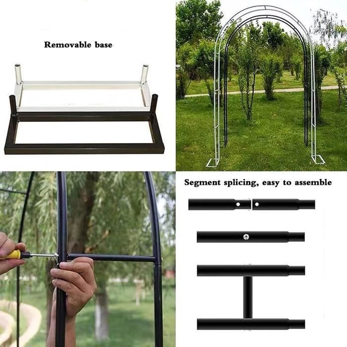 4 Ancrages Au Sol En U Sandiyago Pour Arche De Rosier - 30 Cm, Acier Allié, Fixation Solide