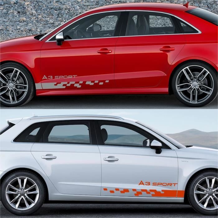 A - gris - Volant de voiture Autocollant Patch Décoratif Accessoires Pour  Audi A4 A5 A3 A6 A7 A8 Q2 S4 S5 S3 - Cdiscount Auto