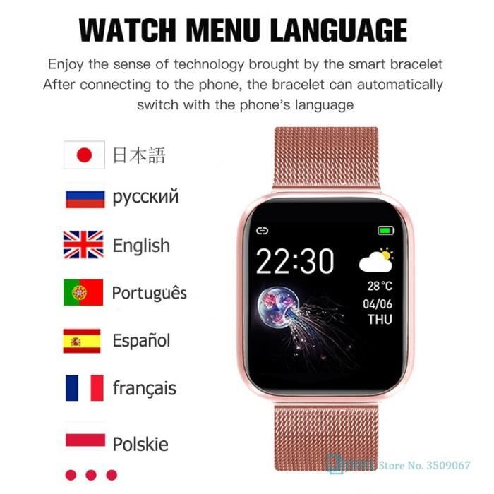 Montre connectée lodj rose deals