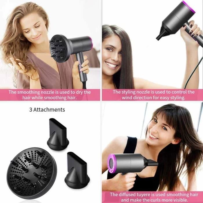 Sèche-cheveux Professionnel 2000W Surker - Avec Diffuseur Et Fonction Air Froid