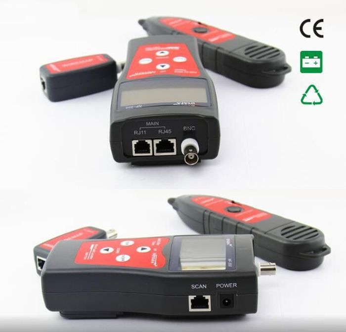 Testeur Professionnel Pour Réseau RJ45 RJ11 USB BNC Teste la longueur (RJ45  BNC) Cartographie (RJ45 BNC) Repère (RJ45 RJ11 BNC USB) - Cdiscount  Informatique