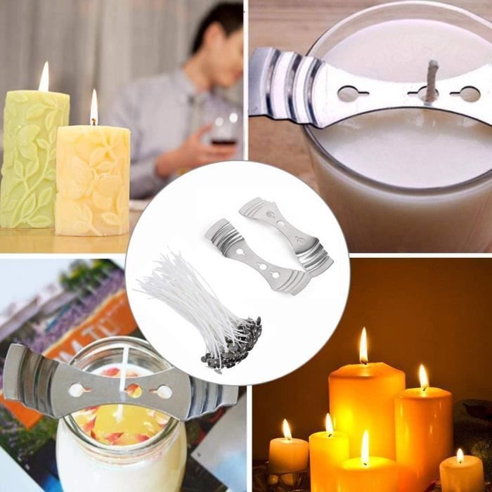 100 Mèches De Bougie En Coton Pré-cirées - Parfaites Pour Fabriquer Vos Propres Bougies