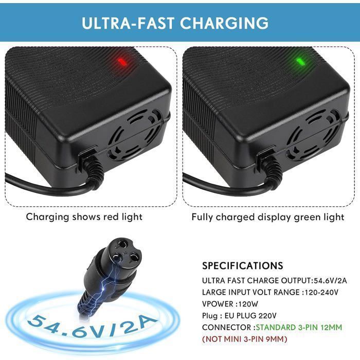 Chargeur Urbanglide E-cross Pro / E-cross Pro 2 / E-cross Pro Boost / E- cross Max 2x2 / All Road 5