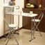 3pcs Table De Salle A Manger Maison Pliante Chaises Ensemble De