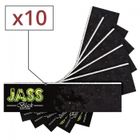 JASS PAPER Lot de 10 carnets de grandes Feuilles à rouler Slim Jass Black Edition Papier à rouler King Size par 10