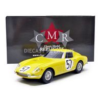 Voiture Miniature de Collection - CMR 1/18 - FERRARI 275 GTB - Le Mans 1966 - Jaune - CMR038