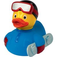 Figurine - Canard de bain snowboarder - 31092 - bleu
