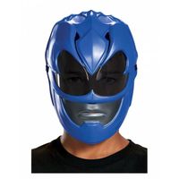 Demi-masque Power Rangers Blue Ranger pour enfant - Accessoire de costume pour carnaval et Halloween