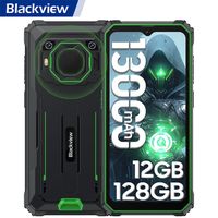 Smartphone Débloqué Blackview BV6200 Pro Téléphone Portable Incassable Android 13 6,56" 13000mAh 12Go+128Go 13MP Dual SIM - Vert