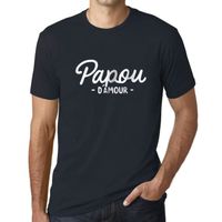 Homme Tee-Shirt Papou D'Amour T-Shirt Vintage Marine L
