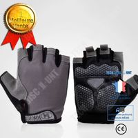 Une paire Version améliorée des gants en maille demi-doigt vélo cyclisme conduite femmes cyclisme gants de fitness antidérapant L