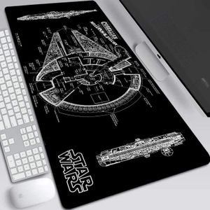 Premium Tapis de souris Star Wars Millennium Falcon et étoile de la mort 