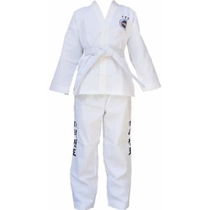 SAC DE FRAPPE Accessoires Fitness - Musculation,Uniforme de taekwondo blanc approuvé par l'ITF,kimono imbibé pour étudiant- White-100cm