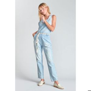 Robe en jean délavée avec manches volantes