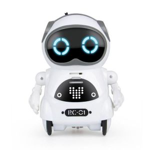 ROBOT - ANIMAL ANIMÉ Blanc-Mini Robot de poche RC, jouet intelligent, a