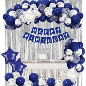 Décorations Anniversaire Fête Garçon, Bleu Prince Décoration Fête Anniversaire  Enfant, Bannière De Joyeux Anniversaire, Décor[N7301] - Cdiscount Maison
