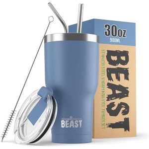 GOURDE Beast Mug Isotherme Cafe - 900Ml I Ciel Orageux I 