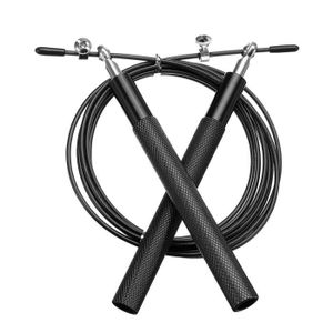 roulements /à Billes Crossfit Corde Double Under en Acier Jump Rope One Hit KO Corde /à Sauter Professionnelle en m/étal Corde dentra/înement Boxe Gym ohko Corde /à Sauter r/églable Workout