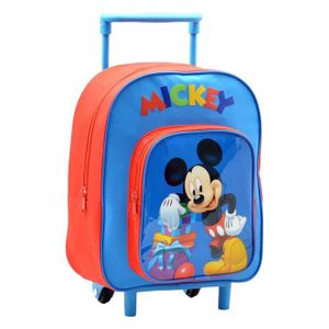 CARTABLE Sac à dos à roulettes enfant Mickey - Disney