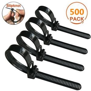 CONECTICPLUS Colliers Serre-c/âbles Nylon 280 x 4.5 mm Noir 100 pcs