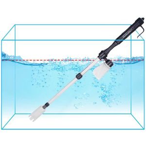 ENTRETIEN ET TRAITEMENT Nettoyeur de gravier d'aquarium, kit de pompe de changement d'eau de siphon d'aspirateur d'aquarium