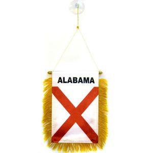 GUIRLANDE NON LUMINEUSE Fanion Alabama 15x10cm - Etat américain - USA - Et