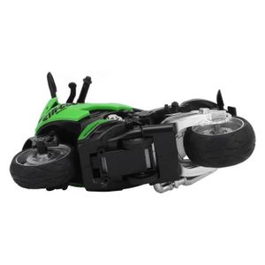 JOUET À TIRER Jouet de modèle de moto en alliage - OMABETA - Vert - Effets sonores et lumineux