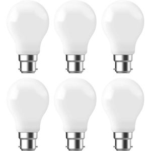 AMPOULE - LED Gls lot de 6 ampoules LED dépolies B22 6,8 W 806 L