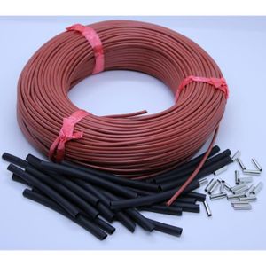 Câble-fil,Câble chauffant à infrarouge 10-100m12K, fil chauffant en Fiber  de carbone, bobine de fil chauffant - 20m[B215356] - Cdiscount Bricolage