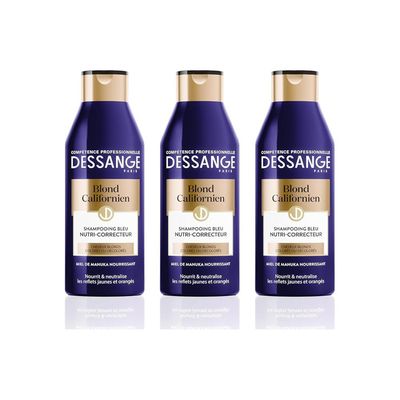 Shampoing Bleu Correcteur Dessange Pour Blonds Californiens - 250 Ml - Neuf