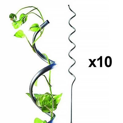 50pcs Tuteur Vert Plante 30cm en Plastique avec Clips et Pinces